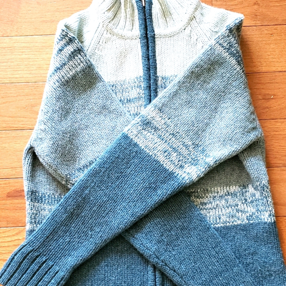 Patagonia full zip 100% lambswool womens small
